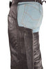 MEN'S MOTORCYCLE RIDERS CLASSIC LEATHER CHAP GREAT PRICE