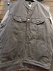 MEN'S SON OF ANARCHY BLK DENIM MOTORCYCLE VEST W/2 GUN POCKETS SINGLE PANEL BACK