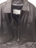 MEN'S BLK CLASSIC BOMER LEATHER JACKET WITH ELASTICS OPEN BOTTOM VERY SOFT