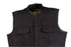 MEN'S SON OF ANARCHY MOTORCYCLE CANVAS VEST WITH LEATHER TRIM TWO GUN POCKETS