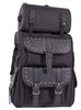 MOTORCYCLE LARGE TWO PIECE STUDDED SISSY TRAVEL BAR TOURING BAG LUGGAGE PVC