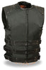 MEN'S MOTORCYCLE ASSAULT TEXTILE SWAT TACTICAL STYLE W/LEATHER TRIM & GUNPOCKET