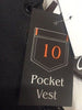 MEN'S BLUE 10 POCKET DENIM MOTORCYCLE VEST GUN POCKET W/SIDE LACES GREATPRICE