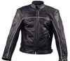 Men's Motorcycle High Visibility Scoter leather jacket very soft leather