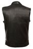 Men's Son of anarcy motorcycle club leather vest high quality leather