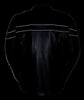 MEN'S MOTORCYCLE BLK SPORTY SCOOTER JACKET WITH 2 GUN POCKETS INSIDE NAKED COW