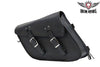MOTORCYCLE PLAIN SWING ARM SOLO SADDLEBAG WITH TWO STRAPS 13 4 10 GREAT PRICE