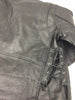 Men's riding classic biker police style Blk Leather jacket with side laces