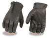 LADIES UNLINED DRIVING GLOVES VERY SOFT TOP QUALITY LEATHER W/ZIPPER BLACK COLOR