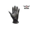 LADIES BLK FULL FINGER LINED GLOVES VERY WARM AND SOFT LEATHER GREAT PRICE