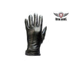 LADIES BLK FULL FINGER LINED GLOVES VERY WARM AND SOFT LEATHER GREAT PRICE