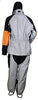 MOTORCYCLE MOTORBIKE RAIN GEAR MEN'S RAIN SUIT WATERPROOF LIGHTWEIGHT GREY ORNGE