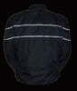 MEN'S MOTORCYCLE SCOOTER TEXTILE JACKET WITH REFLECTIVE STRIPES ZIPOUT LININGNEW