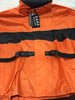 MOTORCYCLE MOTORBIKE RAIN GEAR WOMENS RAIN SUIT WATERPROF LIGHTWEIGHT BLK ORNGE