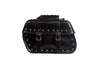 MOTORCYCLE 2 PC WATERPROOF STUDDED PVC SADDLEBAG AND HARD SHEET INSIDE