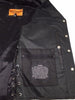 Men's Son of Anarchy Motorcycle Club Leather Vest With 2 Gun pockets inside
