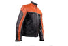 MEN'S MOTORCYCLE SCOOTER ORANGE JACKET W/ZIPOUT LINER INSIDE GREAT PRICE