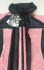 MOTORCYCLE BLK/PINK WOMEN'S RAIN GEAR WATERPROF LIGHTWEIGHT REFLECTIVE W/HUDDY