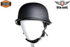 Motorcycle Men's Novelty German Flat Blk Helmet