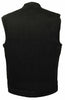 MEN'S SON OF ANARCHY BLACK DENIM MOTORCYCLE VEST 1 GUN POCKET INSIDE