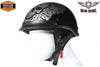 MOTORCYCLE BRAND NEW DOT APPROVED HALF HELMET BONEYARD SILVER GRPHIC NEW