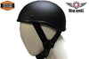 MOTORCYCLE FLAT BLK SOA BEANIE NOVELTY MOTORBIKE HELMET BLACK W/QUICK RELEASE