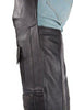 MEN'S MOTORCYCLE RIDERS ONE POCKET REAL LEATHER CHAP GREAT PRICE UPTO 10XL SIZE