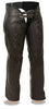 MOTORYCLE WOMEN BLK VERY SOFT LEATHER CHAP W/REFLECTIVE TRIBAL EMBRIODERY