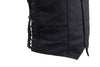 MEN'S MOTORBIKE BUTTER SOFT SIDE LACE BLK LEATHER VEST & 2 GUN POCKETS