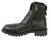 MEN'S MOTORBIKE SUPER CLEAN DOUBLE SIDED ZIPPER ENTRY LEATHER BOOT
