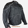 Men's Motorcycle Riding Textile Reflective jacket with armours inside