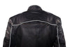 Men's Motorcycle High Visibility Scoter leather jacket very soft leather