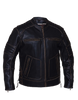 Men's Motorcycle Vintage Rub off Brn Scoter Leather jacket with Side laces & Kidney padding back