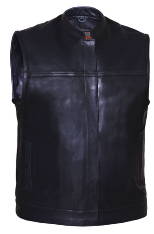 Mens Updated Son of Anarcy Ultra Premium Cow Hide Renegade Leather Vest