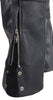 Men's Motorcycle Riding Classic Blk Leather chap with coin pocket