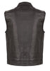 Men's Biker riding son of anarcy club leather vest single panel back