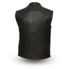 Men's Motorcycle updated rampage double front zipper son of anarcy leather style vest