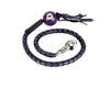 Motorcycle 42" Long Old School Get Back whip Blk & Purple Color with Number 4 Pool Ball