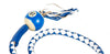 Motorcycle 42" Long Old School Get Back whip White & Blue Color with Number 10 Pool Ball