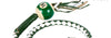 Motorcycle 42" Long Old School Get Back whip White & Green Color with Number 14 Pool Ball