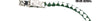 Motorcycle 42" Long Old School Get Back whip White & Green Color with Number 14 Pool Ball