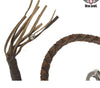 Motorcycle Biker Old School leather get back whip two tone brown 42"