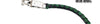 Motorcycle 42" Long Old School Get Back whip Blk & Green Color with Number 6 Green Pool Ball