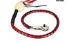Motorcycle 42" Long Old School Get Back whip Blk & Red Color with Pool Ball