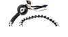 Motorcycle 42" Long Old School Get Back whip Blk & White Color with Blk Pool Ball