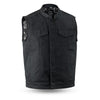 Men's Motorcycle Collar Raw Canvas Heavy Hitter Preacher Higland Vest
