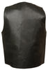 Men's Plain Side Buffalo Nickel Vest with 2 Gun Pockets inside