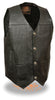 Men's Plain Side Buffalo Nickel Vest with 2 Gun Pockets inside