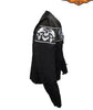 Men's Motorcycle Reflective Skull Textile jacket with 2 Gun pockets inside