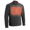 Mens Winter Heated Blk Shell Jacket with chargeable battery Light weight